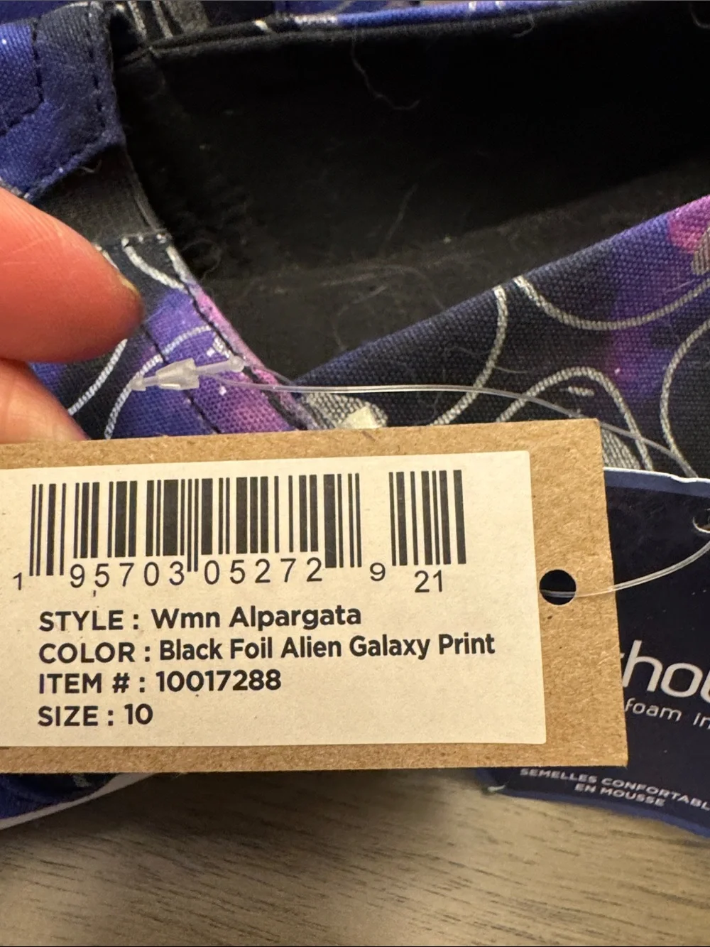 Toms Women’s Alien Galaxy Slip-On Sneakers in Purple, Black and Pink
